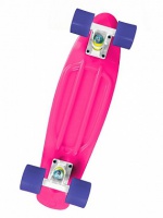 скейтборд maxcity mc plastic board small pink