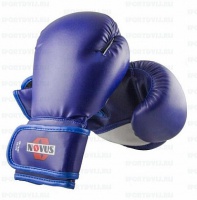 перчатки боксерские novus ltb-16301, 6 унций s/m, синие