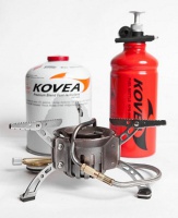 горелка мультитопливная kovea booster +1 kb-0603 (газ-бензин) с флягой