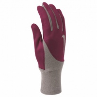 перчатки для бега nike women's element thermal run gloves fuchsia force/cool grey