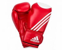 перчатки для кикбоксинга adidas ultima target wako красно-белые adibt021