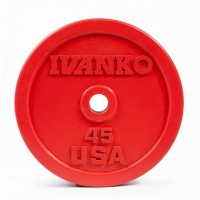 диск бампированный для crossfit d51мм ivanko obp-25kg красный