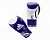 перчатки для кикбоксинга adidas ultima target wako сине-белые adibt021